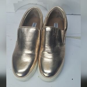 Steve Madden Women's Gold Slip-On Shoes